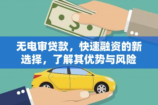 亭湖无电审贷款，快速融资的新选择，了解其优势与风险