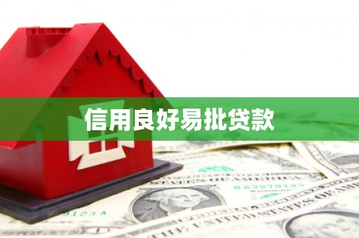 兴宁信用良好易批贷款