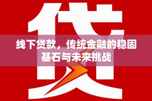 金乡线下贷款，传统金融的稳固基石与未来挑战