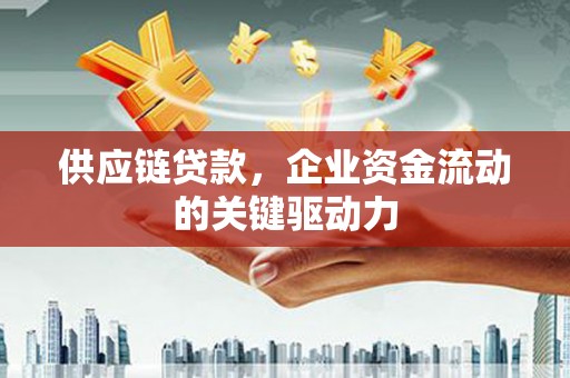 阜城供应链贷款，企业资金流动的关键驱动力