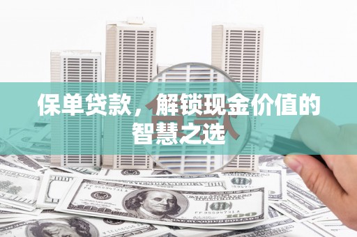 美溪保单贷款，解锁现金价值的智慧之选