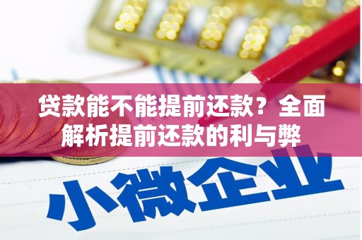 台东贷款能不能提前还款？全面解析提前还款的利与弊