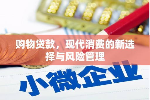 合作购物贷款，现代消费的新选择与风险管理
