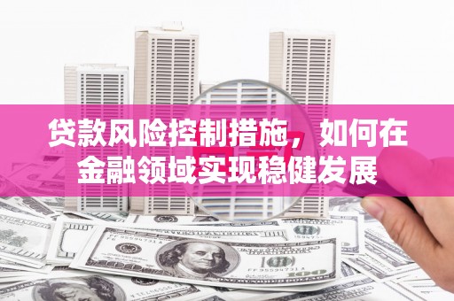 杜集贷款风险控制措施，如何在金融领域实现稳健发展
