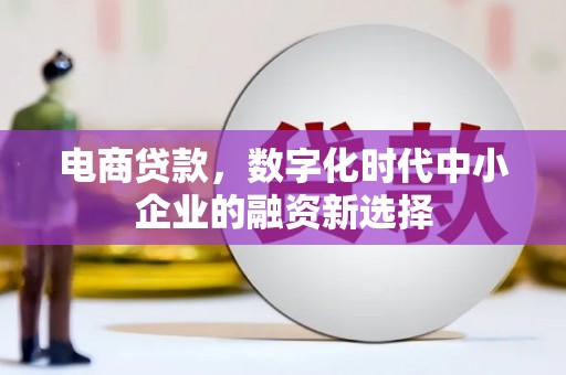 邗江电商贷款，数字化时代中小企业的融资新选择