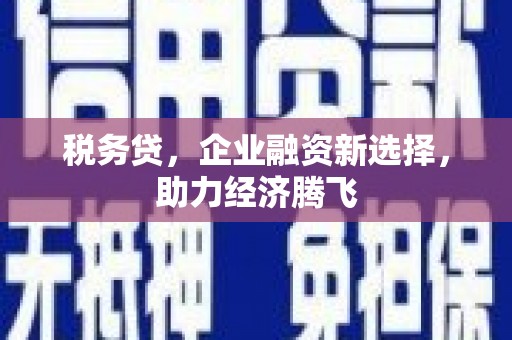 蒲江税务贷，企业融资新选择，助力经济腾飞