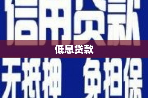 安居低息贷款