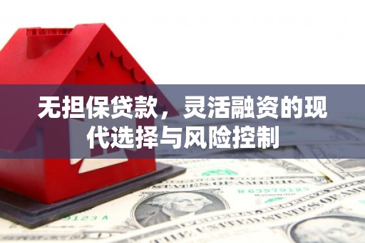 施甸无担保贷款，灵活融资的现代选择与风险控制