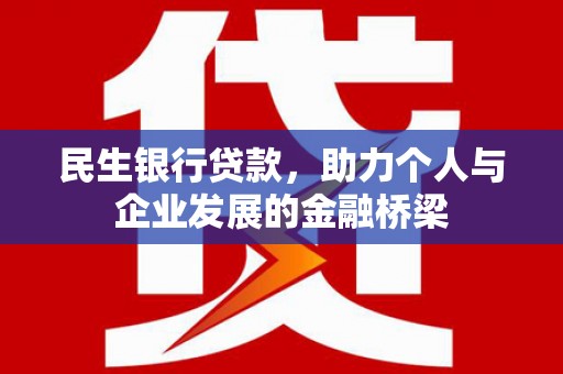 凤山民生银行贷款，助力个人与企业发展的金融桥梁