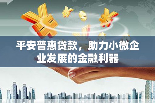 延津平安普惠贷款，助力小微企业发展的金融利器