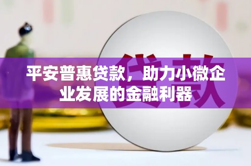 赤壁平安普惠贷款，助力小微企业发展的金融利器