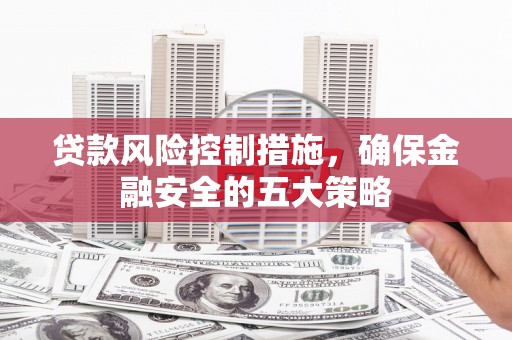 钟祥贷款风险控制措施，确保金融安全的五大策略