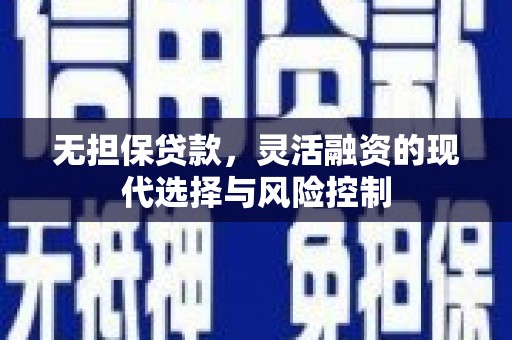 道县无担保贷款，灵活融资的现代选择与风险控制