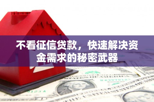 六横不看征信贷款，快速解决资金需求的秘密武器