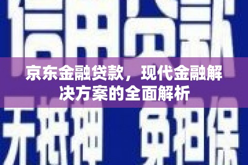 带岭京东金融贷款，现代金融解决方案的全面解析