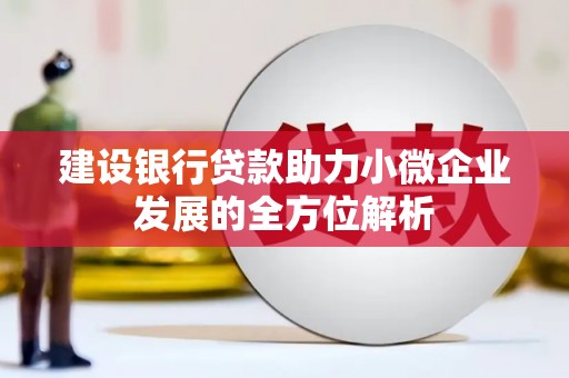 石楼建设银行贷款助力小微企业发展的全方位解析