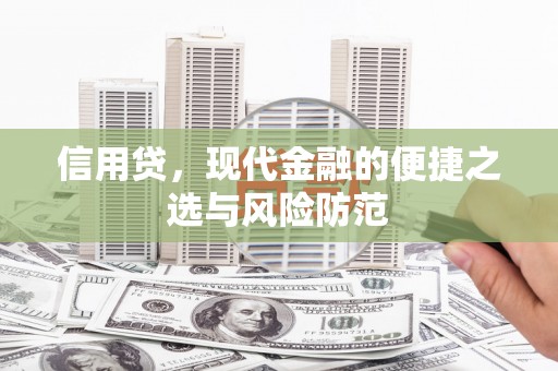 江西信用贷，现代金融的便捷之选与风险防范
