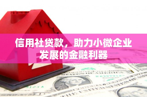 三民信用社贷款，助力小微企业发展的金融利器