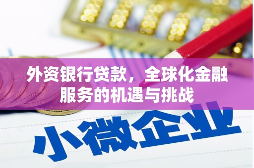 集美外资银行贷款，全球化金融服务的机遇与挑战