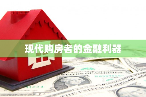 瑞昌现代购房者的金融利器